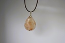 Pendentif Agathe fleur en forme de goutte